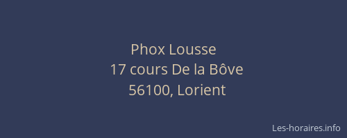 Phox Lousse