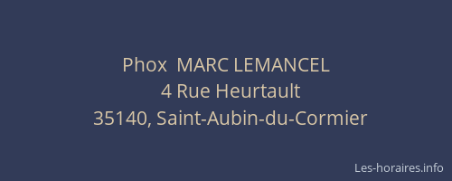 Phox  MARC LEMANCEL