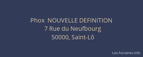 Phox  NOUVELLE DEFINITION