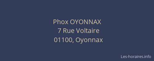 Phox OYONNAX