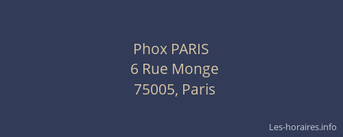 Phox PARIS