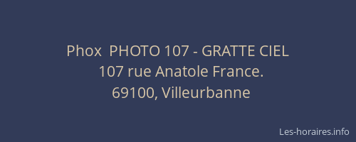 Phox  PHOTO 107 - GRATTE CIEL
