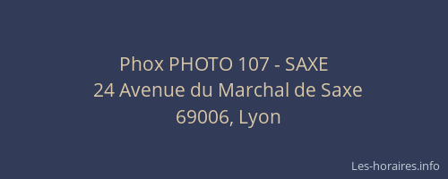 Phox PHOTO 107 - SAXE
