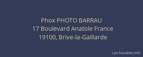 Phox PHOTO BARRAU