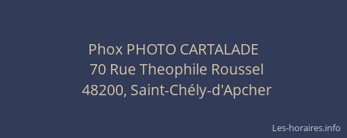 Phox PHOTO CARTALADE