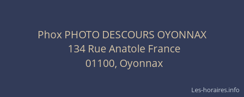 Phox PHOTO DESCOURS OYONNAX