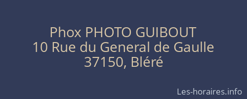 Phox PHOTO GUIBOUT