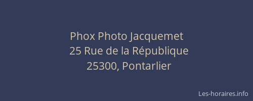 Phox Photo Jacquemet