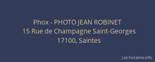 Phox - PHOTO JEAN ROBINET