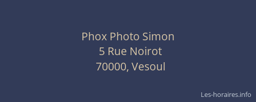 Phox Photo Simon