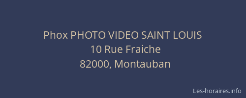 Phox PHOTO VIDEO SAINT LOUIS
