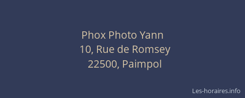 Phox Photo Yann