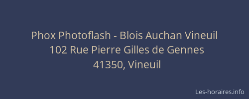 Phox Photoflash - Blois Auchan Vineuil