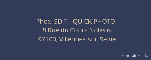 Phox  SDIT - QUICK PHOTO
