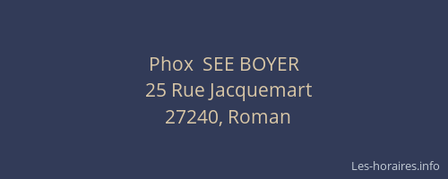Phox  SEE BOYER