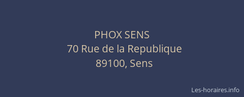 PHOX SENS