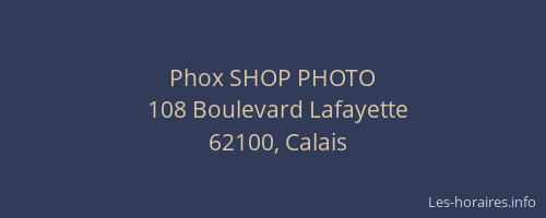 Phox SHOP PHOTO