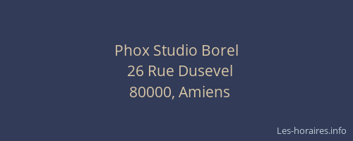 Phox Studio Borel