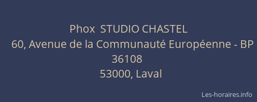 Phox  STUDIO CHASTEL