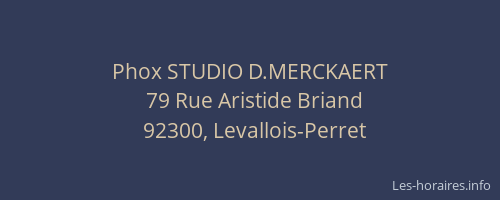 Phox STUDIO D.MERCKAERT