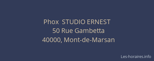 Phox  STUDIO ERNEST