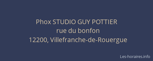Phox STUDIO GUY POTTIER