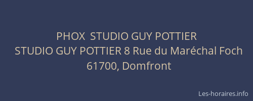 PHOX  STUDIO GUY POTTIER
