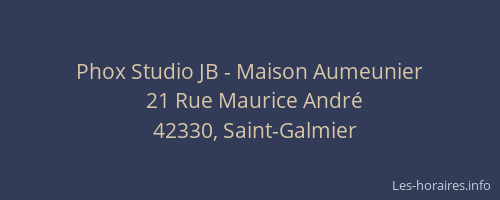 Phox Studio JB - Maison Aumeunier