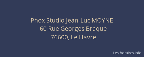 Phox Studio Jean-Luc MOYNE