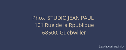 Phox  STUDIO JEAN PAUL