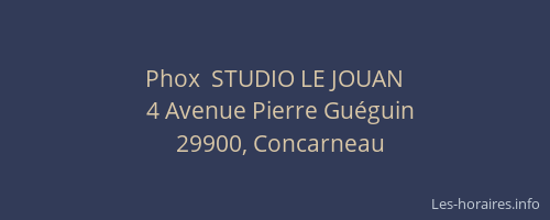 Phox  STUDIO LE JOUAN