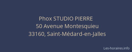 Phox STUDIO PIERRE
