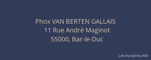 Phox VAN BERTEN GALLAIS