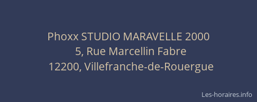 Phoxx STUDIO MARAVELLE 2000