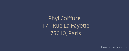 Phyl Coiffure
