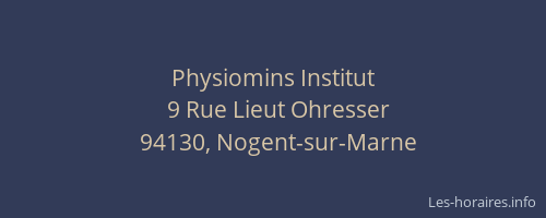 Physiomins Institut
