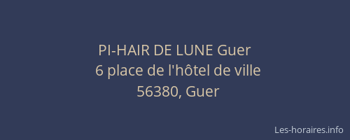 PI-HAIR DE LUNE Guer