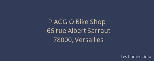 PIAGGIO Bike Shop