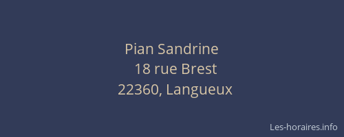 Pian Sandrine