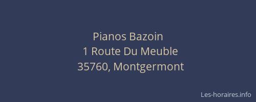 Pianos Bazoin