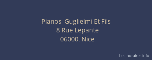 Pianos  Guglielmi Et Fils