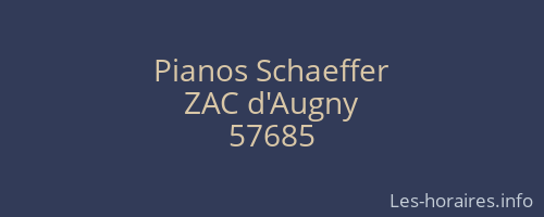 Pianos Schaeffer
