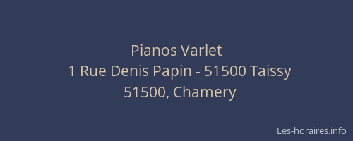 Pianos Varlet