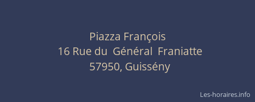 Piazza Fran&ccedil;ois