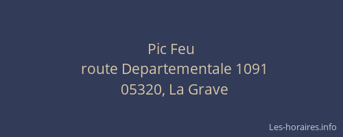 Pic Feu