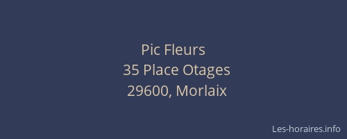 Pic Fleurs
