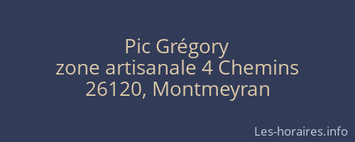 Pic Grégory
