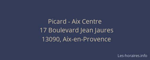 Picard - Aix Centre