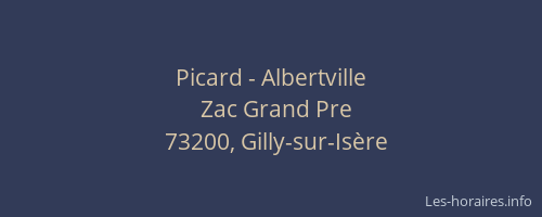 Picard - Albertville