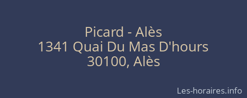 Picard - Alès